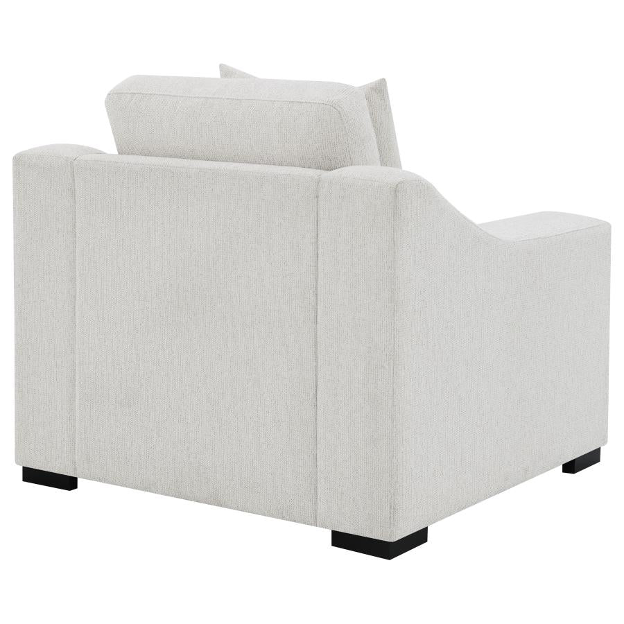 Home & Sleep Outlet - Ashlyn Fabric Upholstered Track Arm Accent Chair Sand