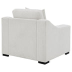 Home & Sleep Outlet - Ashlyn Fabric Upholstered Track Arm Accent Chair Sand
