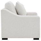 Home & Sleep Outlet - Ashlyn Fabric Upholstered Track Arm Accent Chair Sand