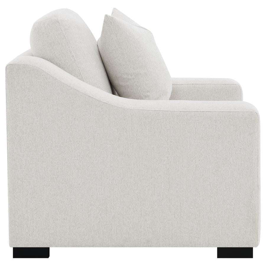 Home & Sleep Outlet - Ashlyn Fabric Upholstered Track Arm Accent Chair Sand