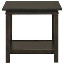 Rachelle 3-piece Rectangular Coffee Table Set Deep Merlot