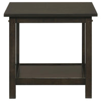 Rachelle 3-piece Rectangular Coffee Table Set Deep Merlot