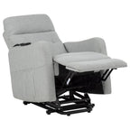 Home & Sleep Outlet - Dayes Upholstered Power Lift Recliner Chair Light Grey