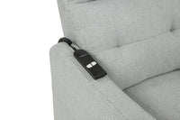 Dayes Upholstered Power Lift Recliner Chair Light Grey