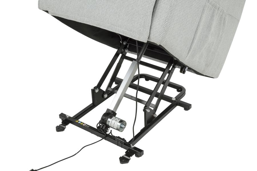 Home & Sleep Outlet - Dayes Upholstered Power Lift Recliner Chair Light Grey