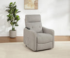 Home & Sleep Outlet - Dayes Upholstered Power Lift Recliner Chair Taupe
