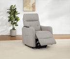 Home & Sleep Outlet - Dayes Upholstered Power Lift Recliner Chair Taupe