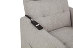 Home & Sleep Outlet - Dayes Upholstered Power Lift Recliner Chair Taupe