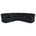 Hagen Upholstered Power Reclining Sectional Sofa Steel Grey