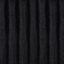Jacana Corduroy Upholstered Dual Power Chaise Sofa Black