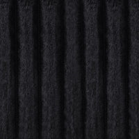 Jacana Corduroy Upholstered Dual Power Chaise Sofa Black