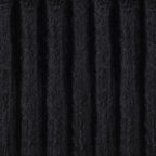 Jacana Corduroy Upholstered Dual Power Chaise Sofa Black