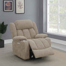 Houston Upholstered Power Lift Recliner Chair Camel - Home & Sleep Outlet