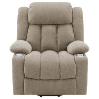Houston Upholstered Power Lift Recliner Chair Camel - Home & Sleep Outlet