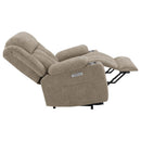Houston Upholstered Power Lift Recliner Chair Camel - Home & Sleep Outlet