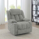 Houston Upholstered Power Lift Recliner Grey - Home & Sleep Outlet