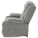 Houston Upholstered Power Lift Recliner Grey - Home & Sleep Outlet