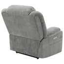 Houston Upholstered Power Lift Recliner Grey - Home & Sleep Outlet