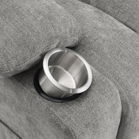Houston Upholstered Power Lift Recliner Grey - Home & Sleep Outlet