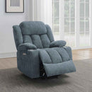 Houston Upholstered Power Lift Recliner Slate Blue - Home & Sleep Outlet