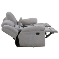 Gilson 2-piece Chenille Upholstered Reclining Sofa Set Grey - Home & Sleep Outlet