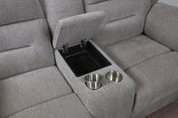 Gilson 2-piece Chenille Upholstered Reclining Sofa Set Grey - Home & Sleep Outlet