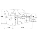 Gilson 2-piece Chenille Upholstered Reclining Sofa Set Grey - Home & Sleep Outlet