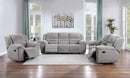 Gilson 3-piece Chenille Upholstered Reclining Sofa Set Grey - Home & Sleep Outlet