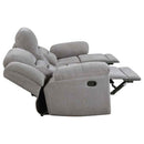 Gilson 3-piece Chenille Upholstered Reclining Sofa Set Grey - Home & Sleep Outlet