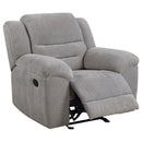 Gilson 3-piece Chenille Upholstered Reclining Sofa Set Grey - Home & Sleep Outlet