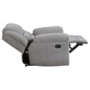 Gilson 3-piece Chenille Upholstered Reclining Sofa Set Grey - Home & Sleep Outlet