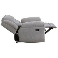 Gilson 3-piece Chenille Upholstered Reclining Sofa Set Grey - Home & Sleep Outlet