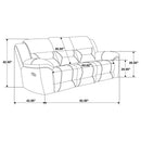 Gilson 3-piece Chenille Upholstered Reclining Sofa Set Grey - Home & Sleep Outlet