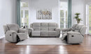 Gilson Chenille Upholstered Glider Recliner Chair Grey - Home & Sleep Outlet