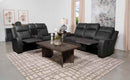 Raelynn 2-piece Upholstered Reclining Sofa Set Grey - Home & Sleep Outlet