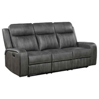 Raelynn 2-piece Upholstered Reclining Sofa Set Grey - Home & Sleep Outlet