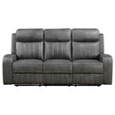 Raelynn 2-piece Upholstered Reclining Sofa Set Grey - Home & Sleep Outlet