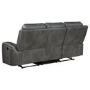 Raelynn 2-piece Upholstered Reclining Sofa Set Grey - Home & Sleep Outlet