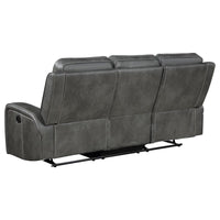 Raelynn 2-piece Upholstered Reclining Sofa Set Grey - Home & Sleep Outlet