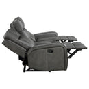 Raelynn 2-piece Upholstered Reclining Sofa Set Grey - Home & Sleep Outlet