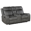 Raelynn 2-piece Upholstered Reclining Sofa Set Grey - Home & Sleep Outlet