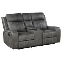 Raelynn 2-piece Upholstered Reclining Sofa Set Grey - Home & Sleep Outlet