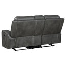 Raelynn 2-piece Upholstered Reclining Sofa Set Grey - Home & Sleep Outlet