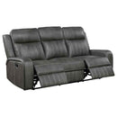 Raelynn 3-piece Upholstered Reclining Sofa Set Grey - Home & Sleep Outlet