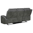 Raelynn 3-piece Upholstered Reclining Sofa Set Grey - Home & Sleep Outlet