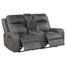 Raelynn 3-piece Upholstered Reclining Sofa Set Grey - Home & Sleep Outlet