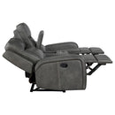 Raelynn 3-piece Upholstered Reclining Sofa Set Grey - Home & Sleep Outlet