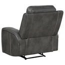 Raelynn 3-piece Upholstered Reclining Sofa Set Grey - Home & Sleep Outlet