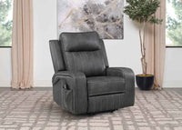 Raelynn Upholstered Power Lift Recliner Chair Grey - Home & Sleep Outlet