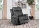 Raelynn Upholstered Power Lift Recliner Chair Grey - Home & Sleep Outlet